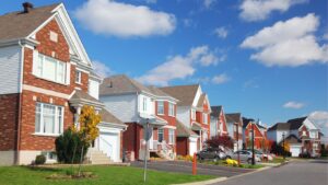 A row of houses.