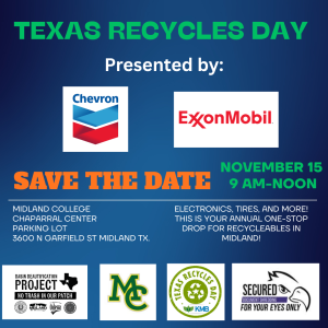 2025 Texas Recycles Day Event Flyer Odessa