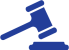 Blue gavel icon