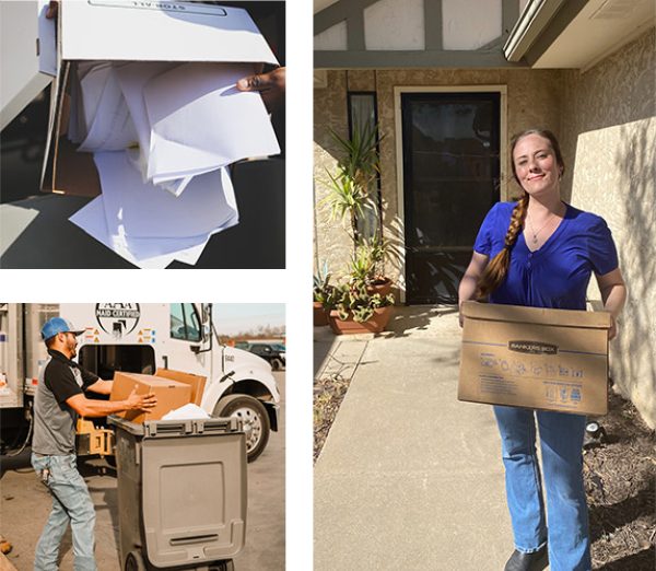 Document shredding at residential home